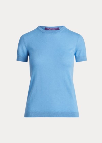 Women's Ralph Lauren Cashmere Short-Sleeve Sweater | 847653QID